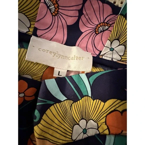 Corey Lynn Calter Kyla Midi Skirt M/L Anthropologie Paperbag Tie Waist A Line - Picture 8 of 14